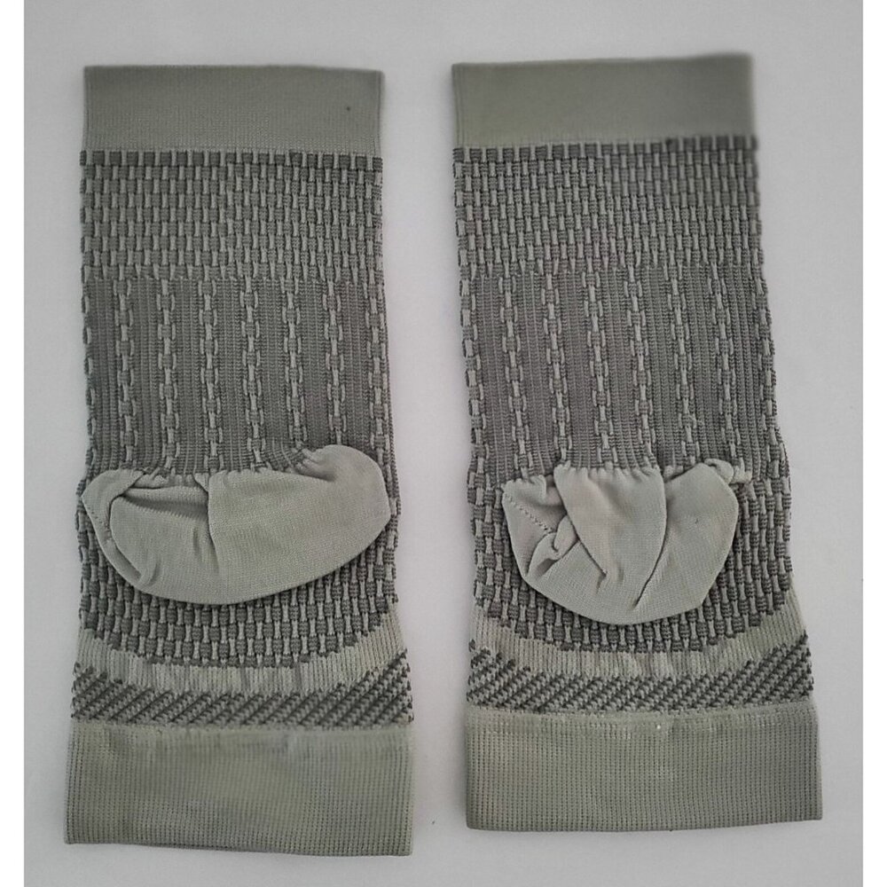 Ankle Brace S/M Gray Compression Support Sleeve FOR Injury Recovery Stabilizatio